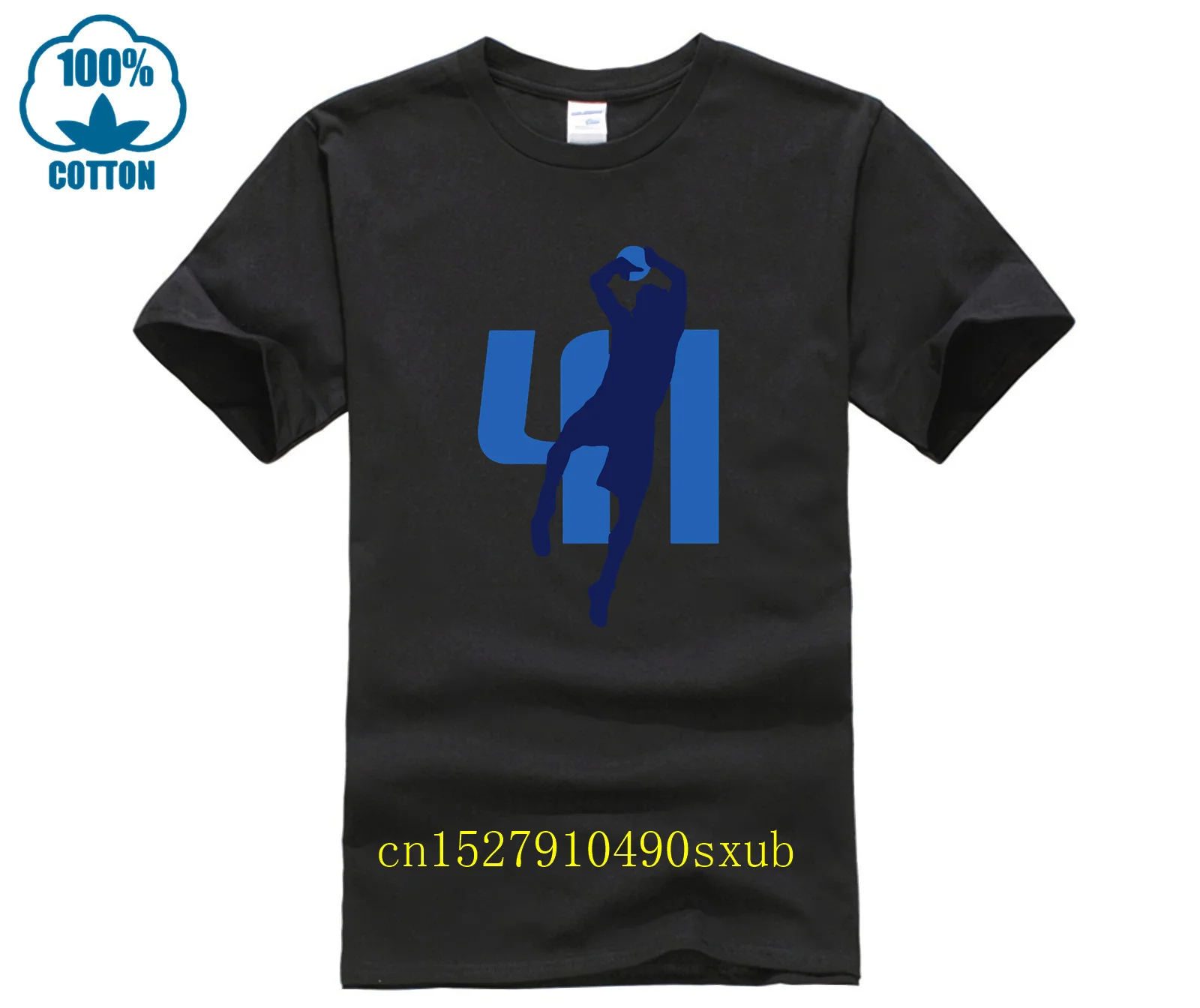 T-Shirt Con Stampa Casual Divertente Da Uomo Calda Dirk Nowitzki Superstar #41 Tshirt