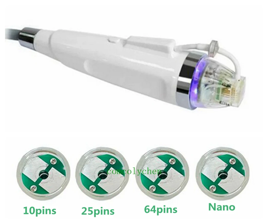 Cartuccia Microneedling Rf Monouso Tatuaggio Placcato Oro 10/25/64 Pin Cartucce Nano Per Accessorio Rf Frazionato