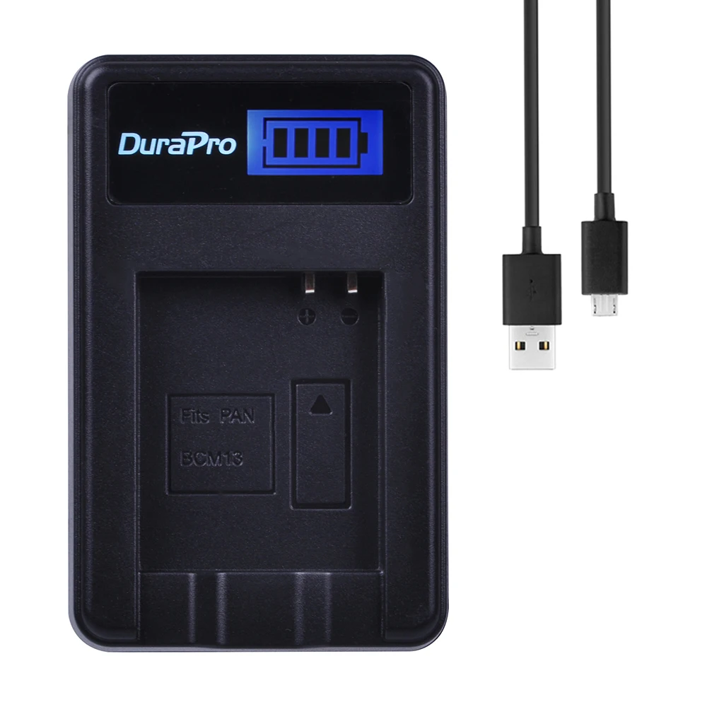 1 Pz Lcd Usb Caricatore Per Panasonic Dmw-Bcm13 Dmw Bcm13 Bcm13 Per Panasonic Lumix Dmc-Zs27, Zs30, Zs35, Dmc-Zs40/Zs50, Ft5, Lz40, Tz41, Tz55