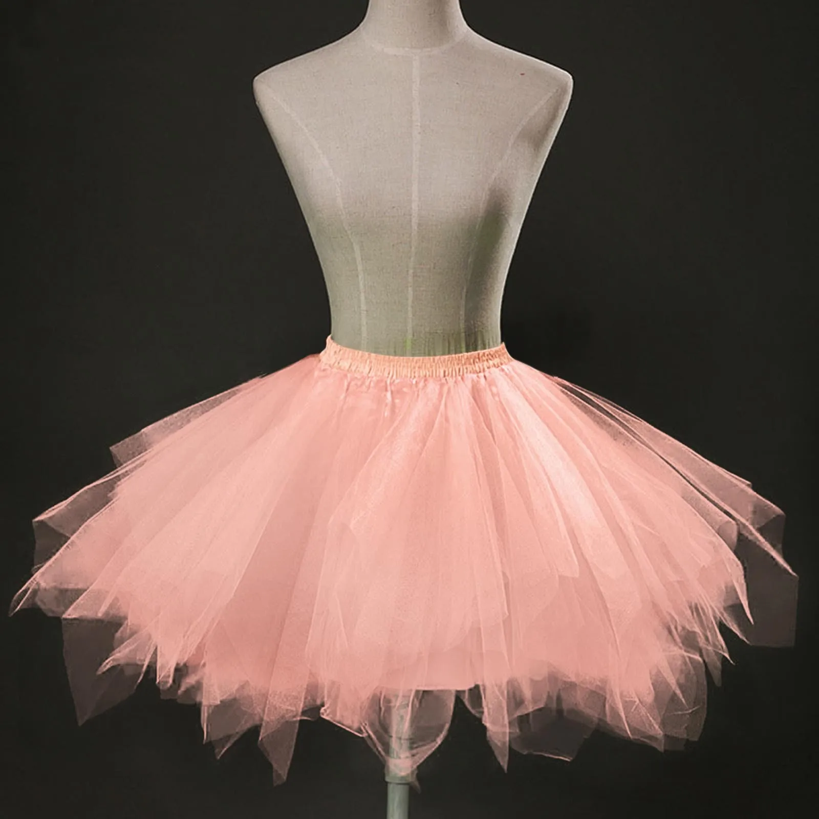 Principessa Mini Tulle Gonna A Pieghe Tutu Di Danza Gonne Donna Solido A Strati Sottoveste Jupe Tulle Femme Partito Gonne Gonfie Adulto