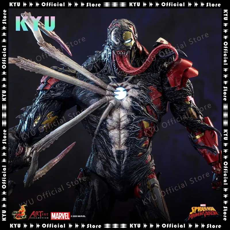 Hot Toys Spider-Man: Il Più Grande Venom Liquid Iron Man 1:6 Doll Marvel Comics Lovers Collection Ornamenti Fatti A Mano