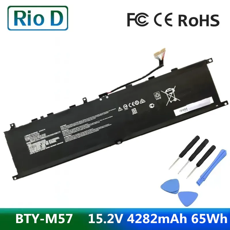 Bty-M57 15.2V 4282Mah Batteria Del Computer Portatile Per Msi 65Wh Gp66 Leopardo 10Ug Gp76
