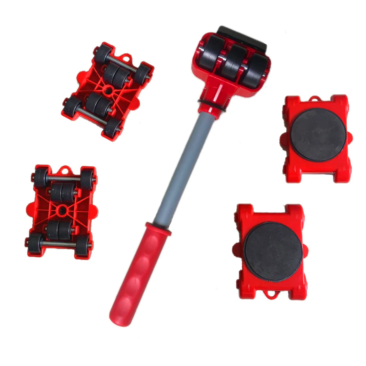 5 Pezzi Set Di Mobili Mover Set Mobili Mover Tool Transport Lifter Heavy Studs Moving Wheel Roller Bar Utensili Manuali
