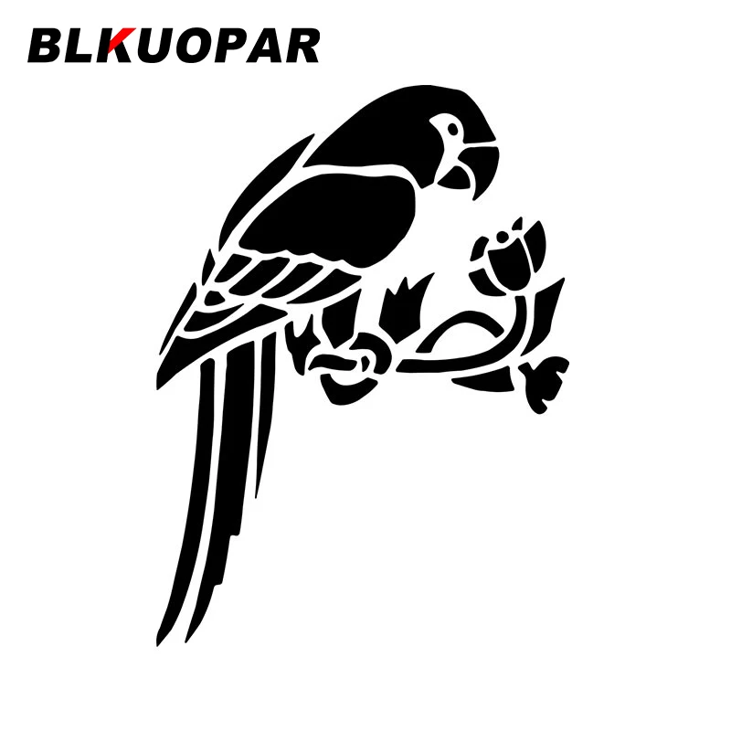 Blkuopar Parrot Funny Car Stickers Van Personality Decal Creative Occlusione Scratch Sunscreen Windows Bumper Accessori Per Auto