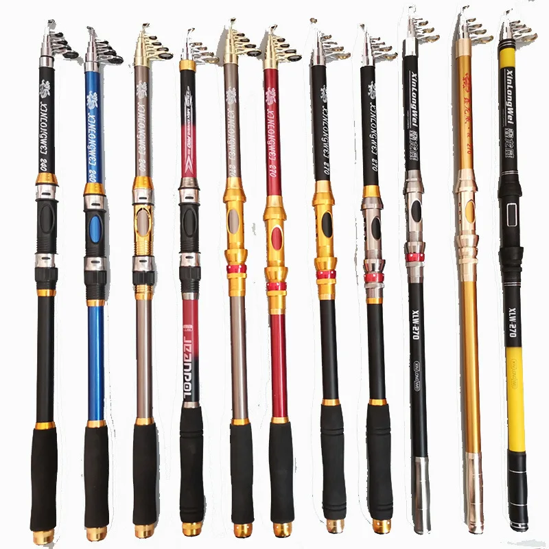 Telescopic Rock Fishing Rod Spinning Fly Carp Feeder Carbon Fiber Pesca 3M 2.7M 2.4M 2.1M 1.8M 1.5M Mini Travel Reel Seat