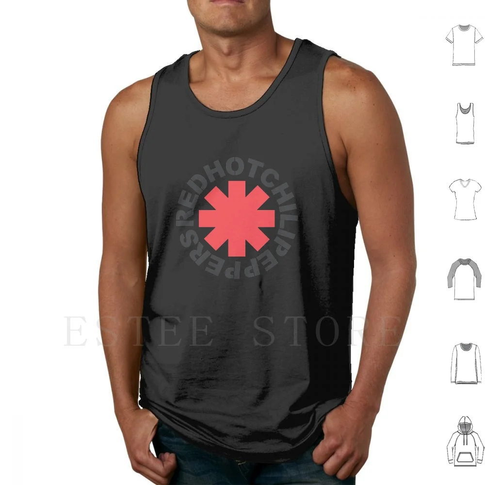 Canottiere Calde Gilet Senza Maniche Logo Rosso Peperoni Peperoncino