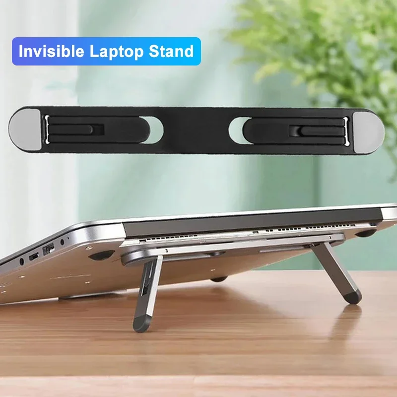 Supporto Universale Per Laptop Riser Per Macbook Pro Air 13 15 Lenovo Samsung Notebook Cooling Pad Supporti Per Staffa Per Laptop Invisibili
