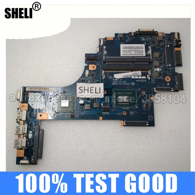 La-B412P Per Toshiba Satelitte C55 C55-B C55Dt-B Serie I3-3217U Scheda Madre Del Computer Portatile K000888840 Notebook Pc Scheda Madre Sr0N9 Ddr3