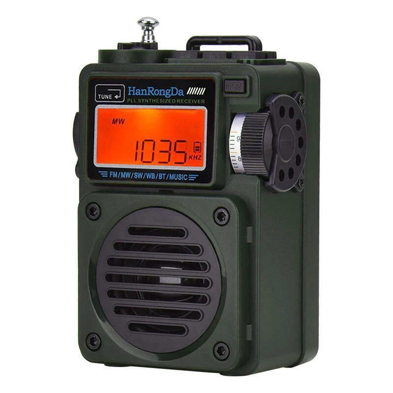 Hrd-702 La Nuova Radio Full-Band Può Contenere 297 Stazioni Radio Mini Altoparlante Bluetooth Multifunzione Piccolo Mini World Media. Radio Fm
