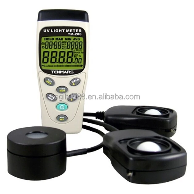Tenmars Tm208 3 In 1 Uva Meter, Powermeter Solare, Misuratore Di Illuminazione Tm-208