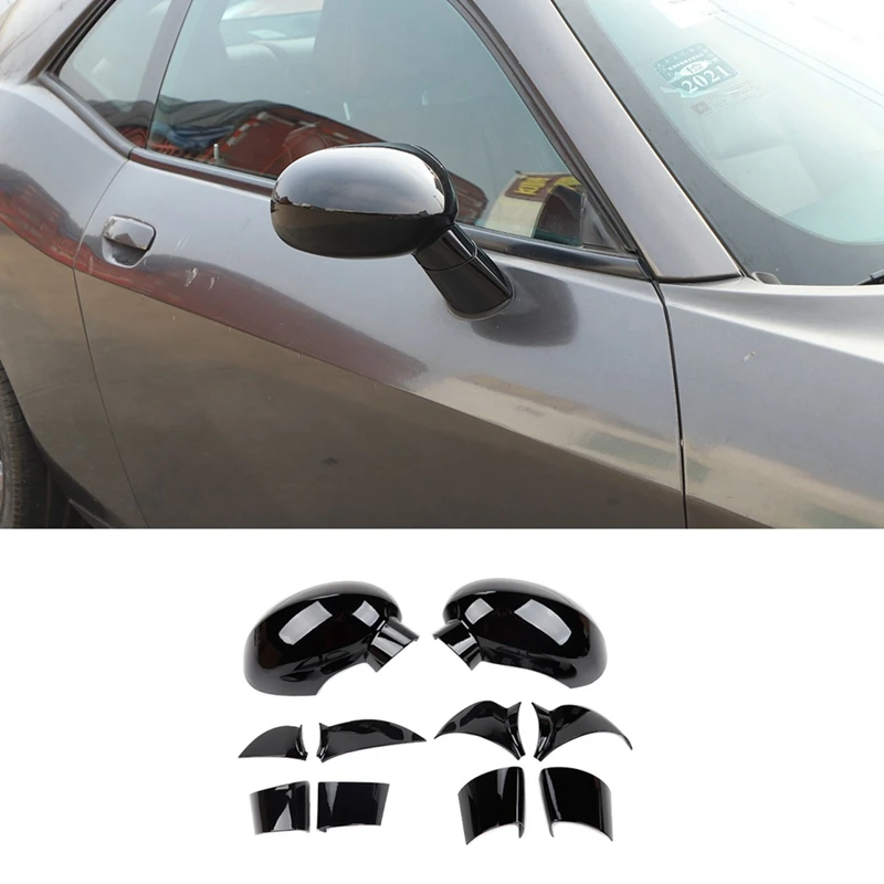 Per Dodge Challenger 2009-2022 Car Side Specchietto Retrovisore Decorazione Copertura Trim Decalcomania Accessori Esterni