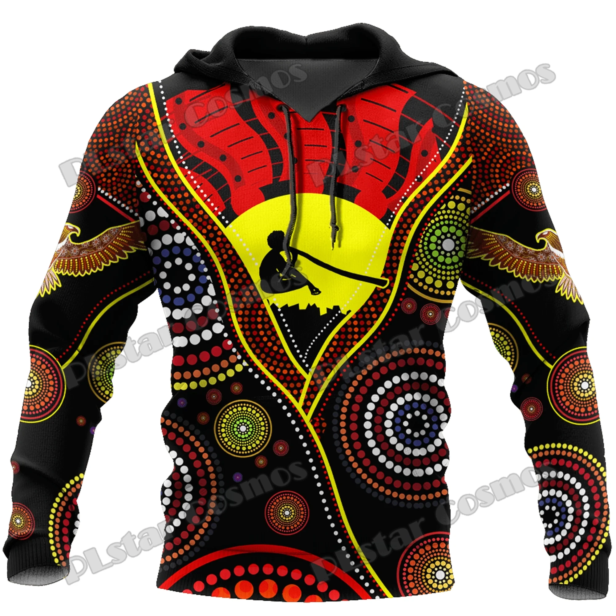 Australian Aboriginal Flag Didgeridoo 3D Printed Fashion Felpe Con Cappuccio E Felpa Da Uomo Autunno Unisex Casual Zipper Hoodie Tdd221