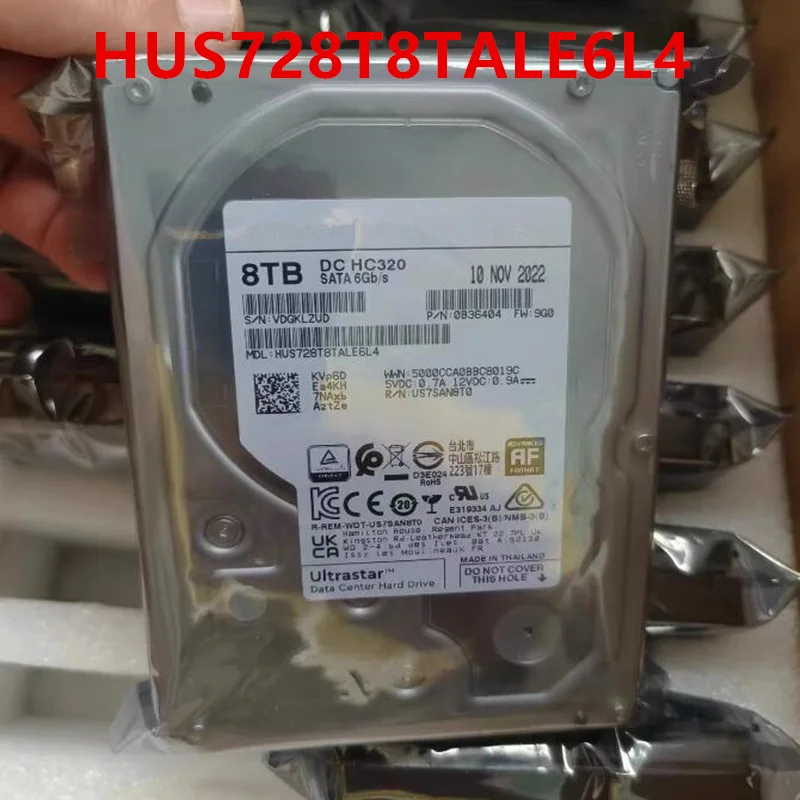 Nuovo Hdd Originale Originale Per Wd 8Tb 7.2K 3.5 "Sata 256Mb 7200Rpm Per Nas Hard Disk Enterprise Hdd Per Muslimah
