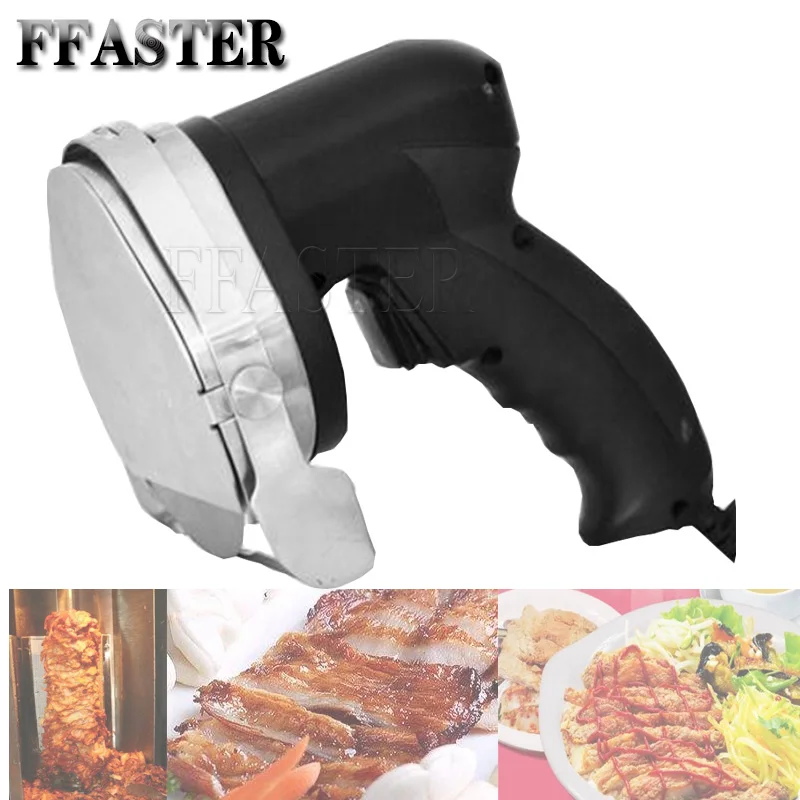 Affettatrice Elettrica Commerciale Per Kebab Doner Knife Shawarma Cutter Palmare Bbq Macchina Per Tagliare La Carne Arrosto Coltello Giroscopico