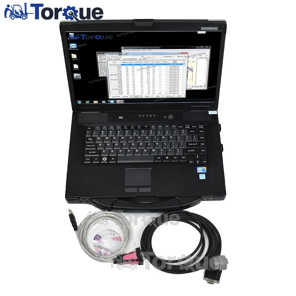 Thermo King Carrello Elevatore Diagnostico Thermo King Strumento Scanner Diagnostico Può Interfaccia Usb + Laptop Toughbook Cf53