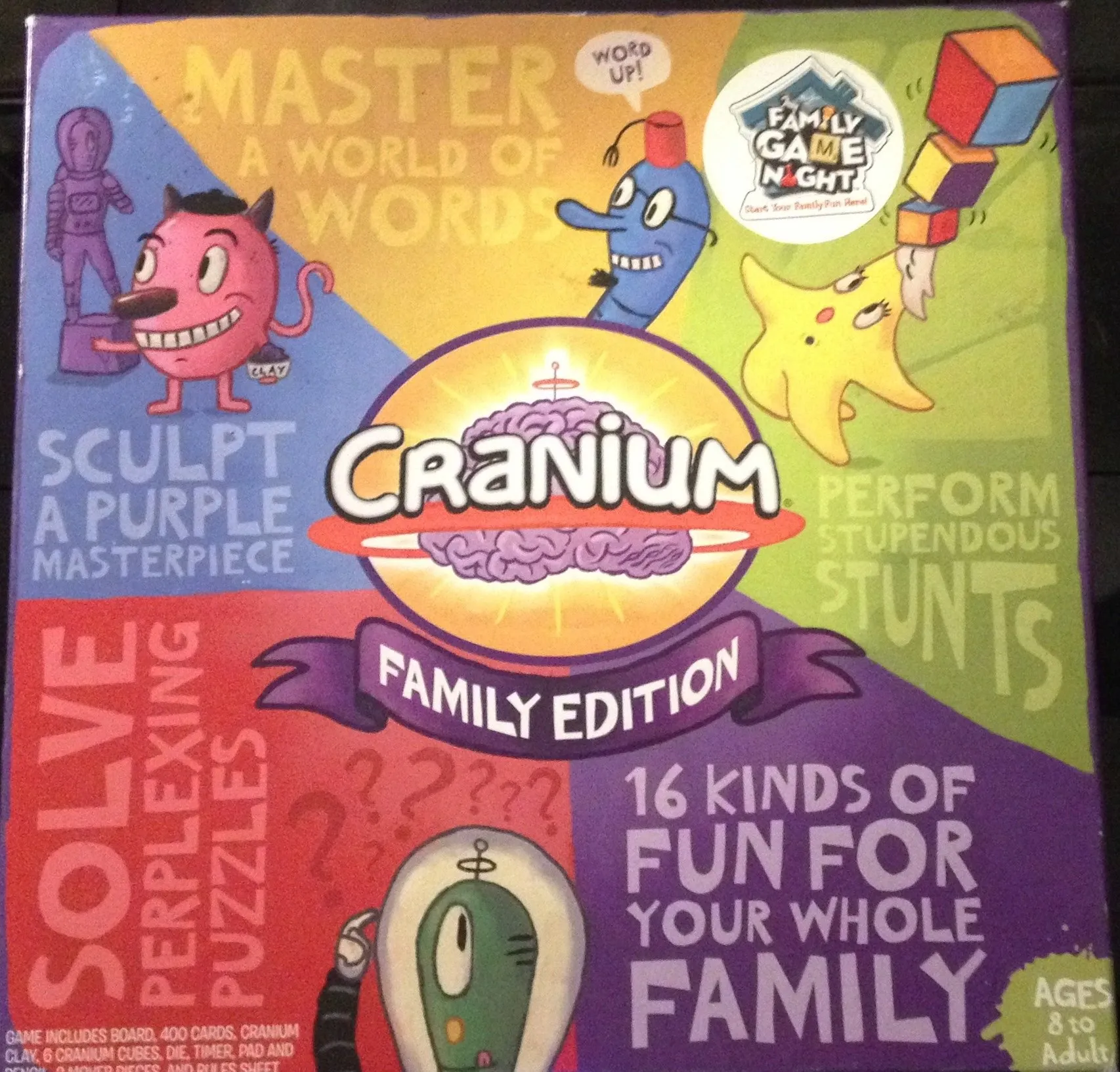 Cranium Family Edition Giochi Da Tavolo Giochi Per Il Cervello