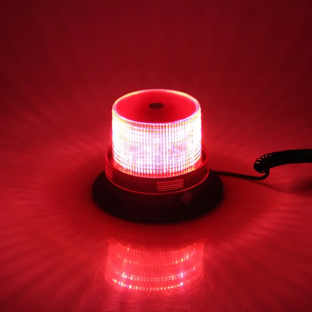 Red Amber 12V/24V Magnetic Mounted Vehicle Car Truck Led Strobe Warning Light Police Flashing Lights Led Emergency Lights Beacon
