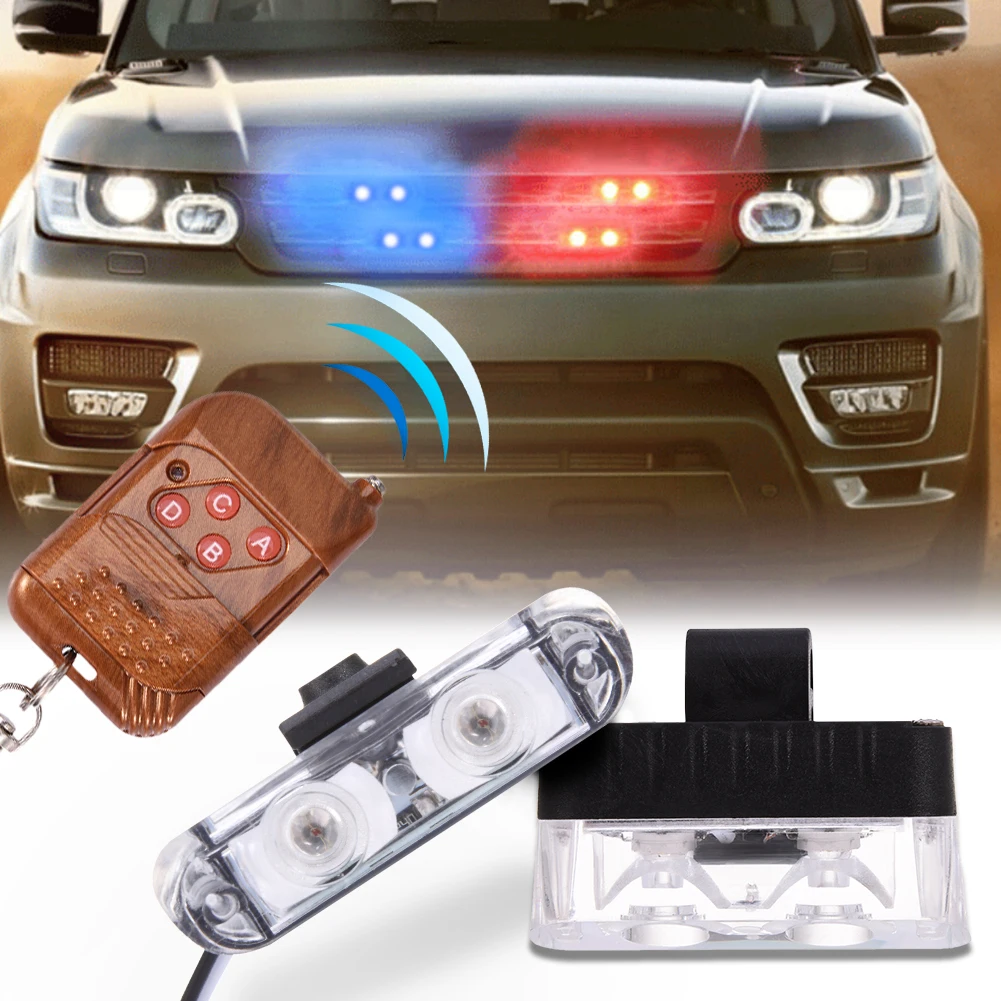 1-Per-2 Abbagliante Multi-Mode Led Car Flash Light Wedge Lamp Led Bulb Flash Drive-By-Wire Luci Della Polizia Auto Auto Benefica