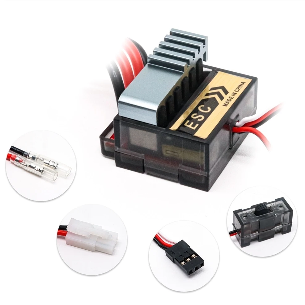 320A Esc Brushed Electric Speed Controller Brush Esc 4.8-7.4V Freno Di Retromarcia In Avanti Per 1/8 1/10 Rc Car Truck Buggy Boat