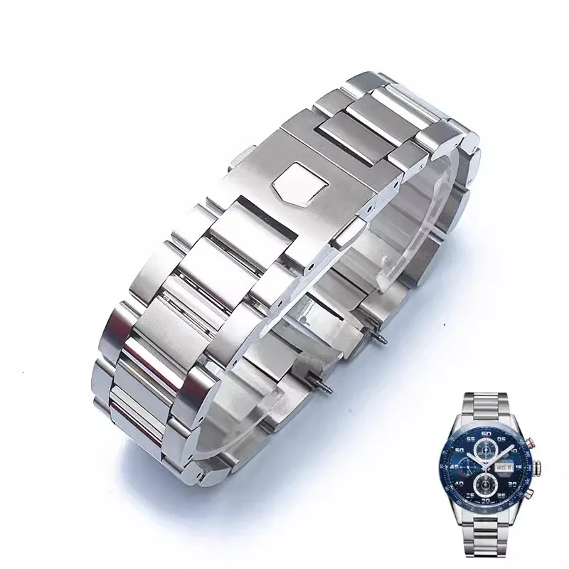 Cinturino Per Orologio In Acciaio Inossidabile Solido Per Tag Per Heuer Carrera Cbn2A1D Potenziale Competitivo Way201S Series 22Mm Cinturini Per Orolo