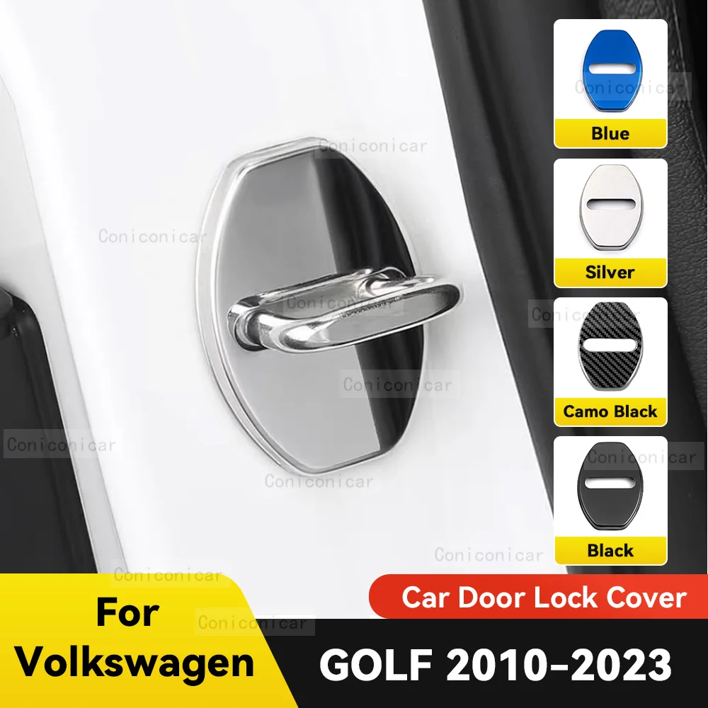 Serratura Della Portiera Dell'Auto Decorazione Copertura Di Protezione Bandiere Emblema Custodia In Acciaio Inossidabile Per Vw Volkswagen Golf 7 8 20