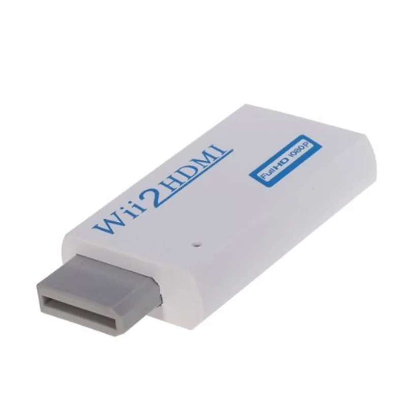 Cheap Bianco 3.5Mm Audio Uscita Video Per Wii A Hdmi Wii2Hdmi Adattatore Converter Full Hd 1080 P Uscita Hdtv Monitor