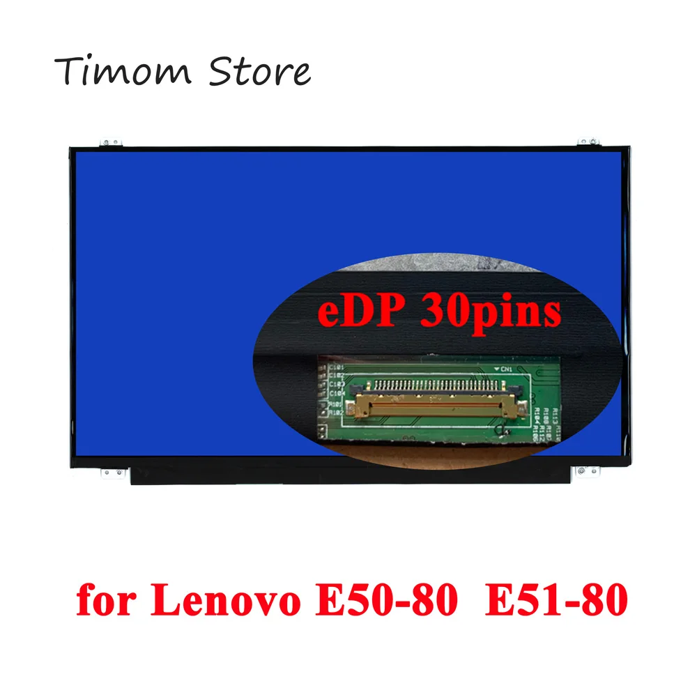 15.6 Per Il E50-80 Lenovo E51-80 Series Lcd Led Monitor Hd 1366*768 30Pin Aggiornamento A Fhd 1920*1080 Full Hd Tn Slim Panel 100% Test