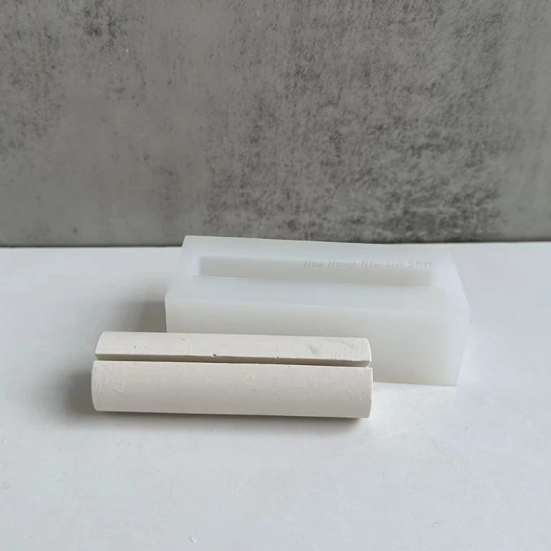 Geometria Porta Carte Stampo In Silicone Fai Da Te Cemento Cemento Business Making Gesso Resina Colata Stampo Casa Artigianato Desktop Decor