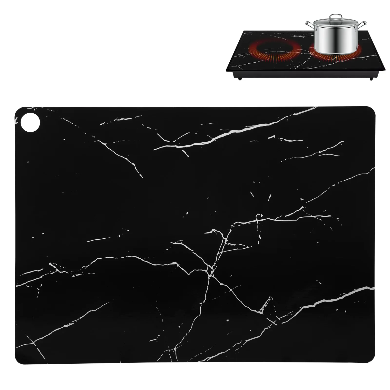 Tappetino Protettivo Per Piano Cottura A Induzione Grande 52X78Cm Coperchio Per Piano Cottura A Induzione Protezione Antigraffio Per Fornello A Induzi