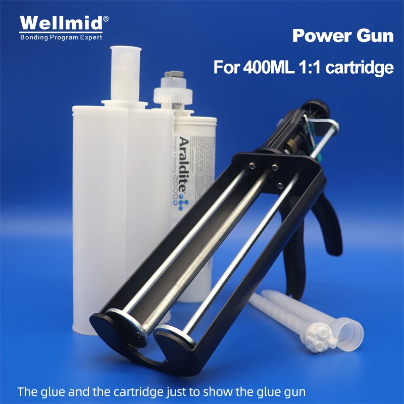 400Ml 1:1 Cartuccia Araldite Ab Pistola Di Alimentazione Pistola Di Erogazione Manuale Per Calafataggio Dispenser Di Miscelazione 2022-1 Pistola Per C