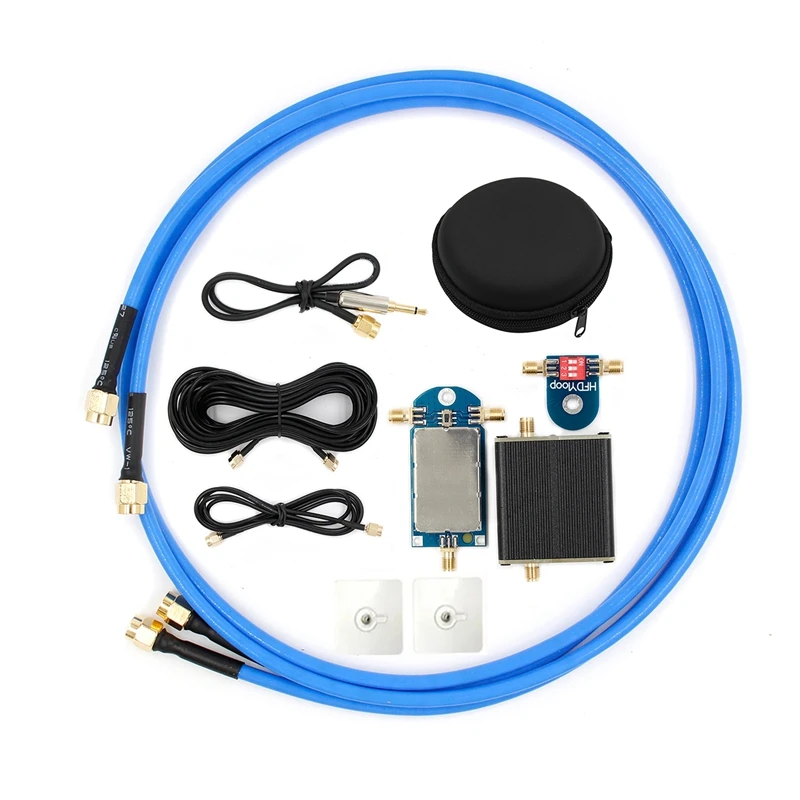 50K-500Mhz Allband Active Small Magnetic Loop Antenna Amplificatore Hf Am Fm Vhf Uhf Sdr Ricevitore Radio Facile Da Usare