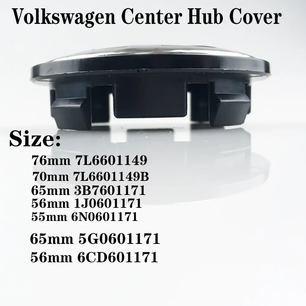 40 Pz 55Mm 56Mm 65Mm 70Mm 76Mm Tappi Centrali Ruota Auto Coprimozzo Copertura Per Vw Jetta Mk5 Golf Passat Styling 3B7601171