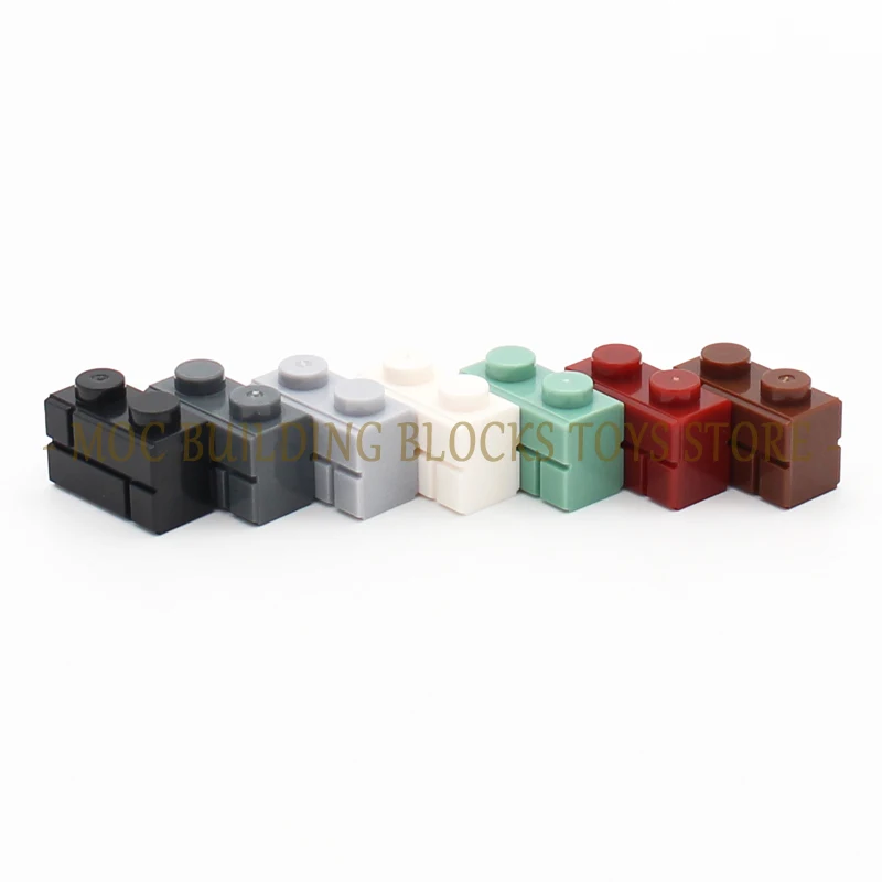 50 Pz/Borsa Moc 98283 Parti Mattone Modificato 1X2 Con Profilo In Muratura Blocco Da Costruzione Per Pareti Fai Da Te Illumina L'Architettura Della Ci