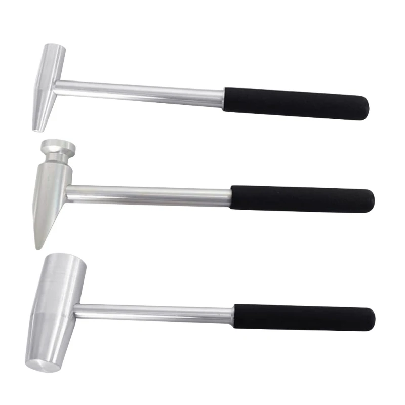 P82E Auto Dent Knock Down Tap Down Hammer Removal Tools Strumenti Di Riparazione Di Ammaccature Per Auto In Alluminio Martello Di Riparazione Senza Ve