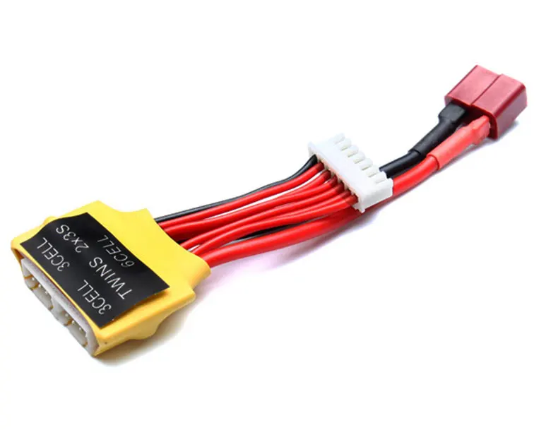 Gt Power Lipo Battery Balancer Twin Adapter Connector 6S A 2X3S Deans T Connector Per A8 A6 B6 B6Ac Pro Smart Balance Charger