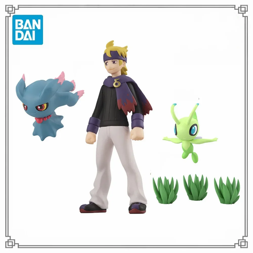In Magazzino Pokemon Scale World Morty Misdreavus Celebi Original Pvc Action Figure Pocket Monster Collector Giocattoli Carini