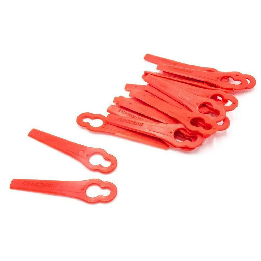 Lame Di Ricambio 10X (Rosse) Per Tagliaerba Cordless Einhell Ge-Ct 18For Garden Strimmer, Trimmer E Lame Per Tosaerba.
