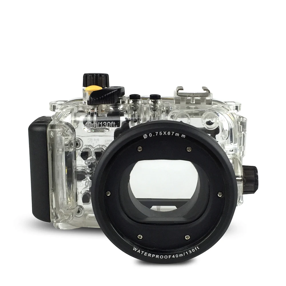 Meikon 40M 130Ft Scatola Impermeabile Custodia Subacquea Custodia Subacquea Per Fotocamera Per Canon Powershot S110 As Wp-Dc4740M Borsa Per Custodia