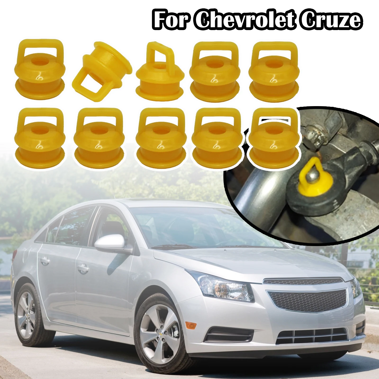 10X Boccola Del Cavo Del Cambio Per Chevrolet Cruze Orlando Cadillac Escalade Opel Insignia Linkage Elastici Occhiello Clip Manicotto