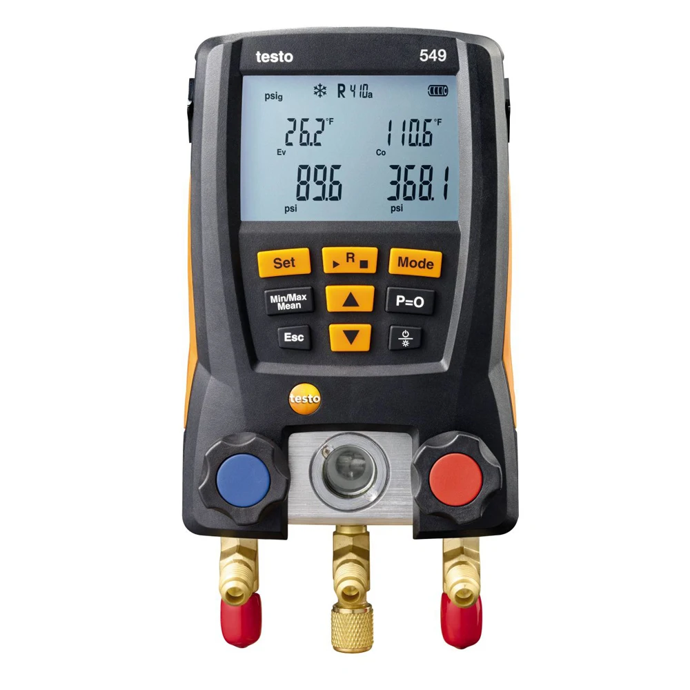 Nuovo Testo 549 Misuratore Collettore Digitale Condizionatore D'Aria Manometro Refrigerante 0560 0550