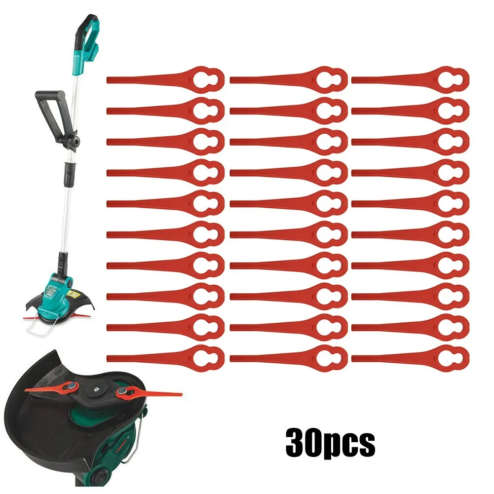 30 Pz Lame Di Plastica Elementi Accessori Per Ferrex Aldi Far 20-1 97699 2002706 Fe220 Kit Tagliaerba Strumenti Utili
