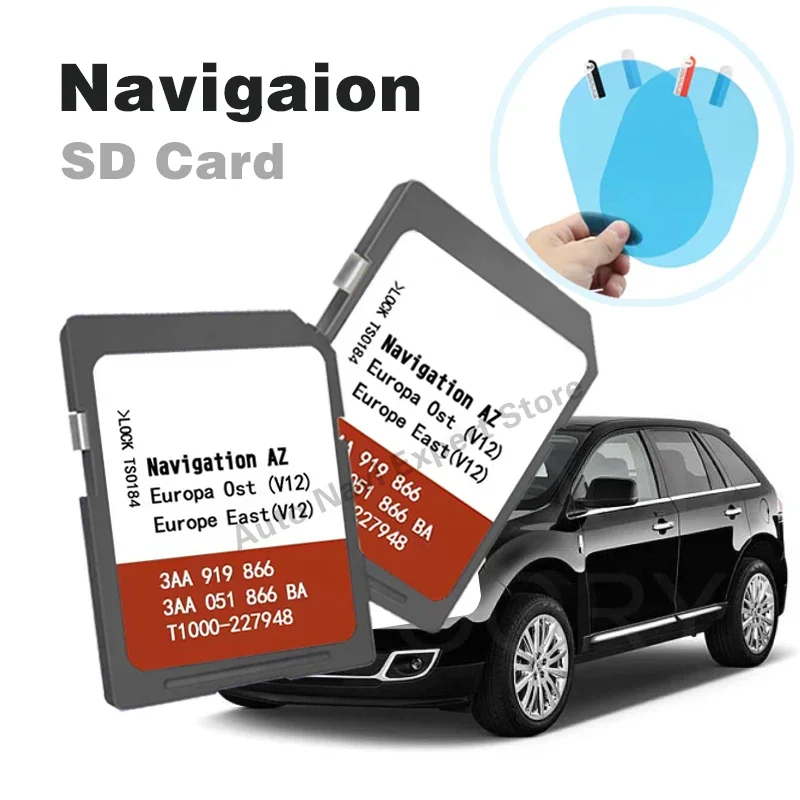 Az V12 Ost Sd Card Per Rns 315 Seat Per Vw Skoda Amundsen + Media 2.1 2.2 Europa Orientale V12 Con Flim Antiappannamento
