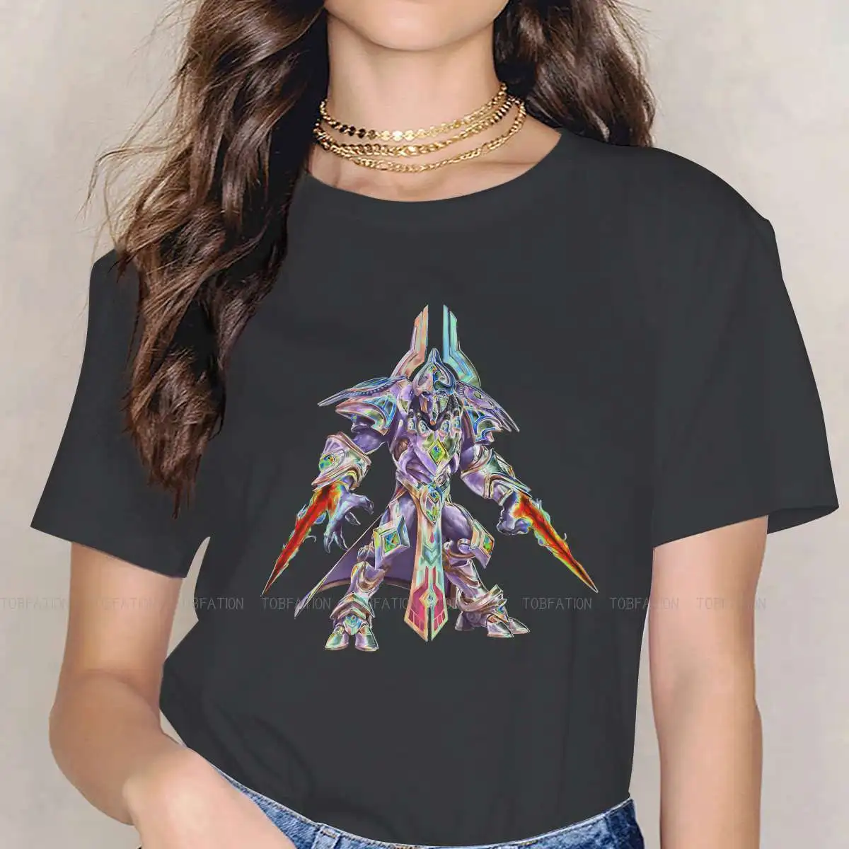 Abbigliamento Femminile Artanis T-Shirt Da Gioco Starcraft Goth Abbigliamento Femminile Vintage