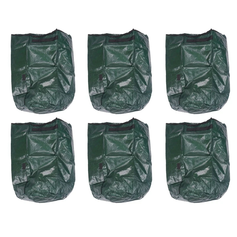 6X Rifiuti Organici Cucina Giardino Cortile Compost Bag Ambientale Pe Panno Fioriera Smaltimento Rifiuti Sacchetto Di Compost Organico-S