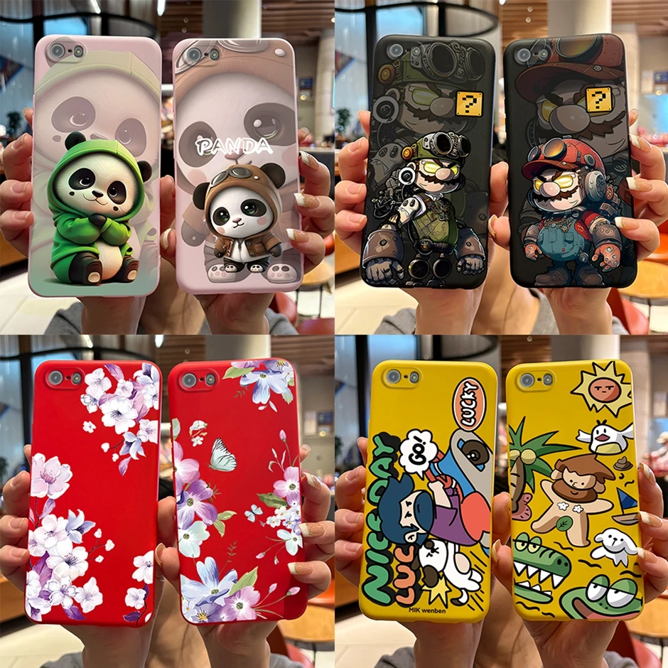 Articolo Di Moda Cute Cartoon Soft Cover Per Apple Iphone 5 Bella Custodia Per Telefono Cellulare Coques Carina Per Apple Iphone 5
