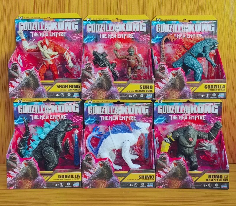 New Godzilla Kong Mega Punzonatura Kong Warbat Gojiras Action Figures Giocattoli Per Bambini Regalo Di Compleanno Che Raccoglie Ornamenti Figura