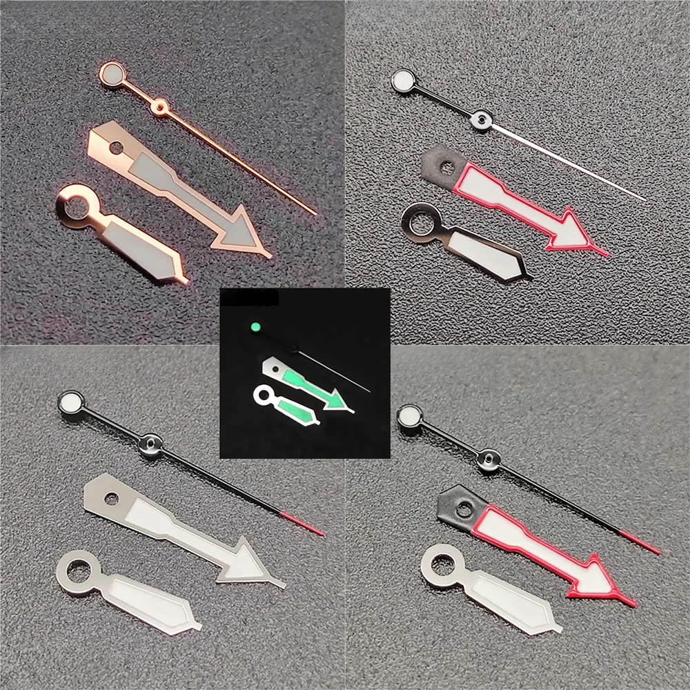 Green Luminous Watch Needle Abalone Watch Hands Per Nh35A Movement Orologi Da Uomo Accessori Parti Di Ricambio