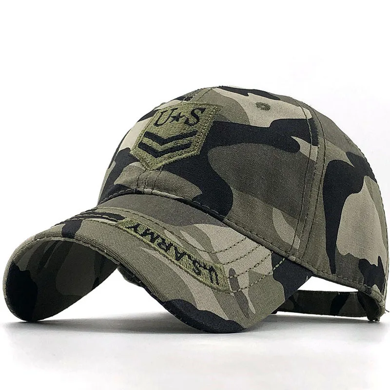Us New Fashion Regolabile Unisex Army Camouflage Camo Baseball Cap Casquette Hat Uomo Donna Airsoft Tactical Escursionismo Desert Hat