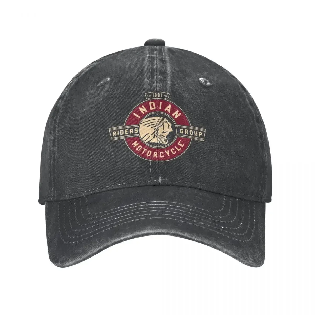 Black Friday Indian Vintage Motorcycles Berretti Da Baseball Retro Distressed Denim Racing Headwear Unisex Outdoor Actives Caps Hat