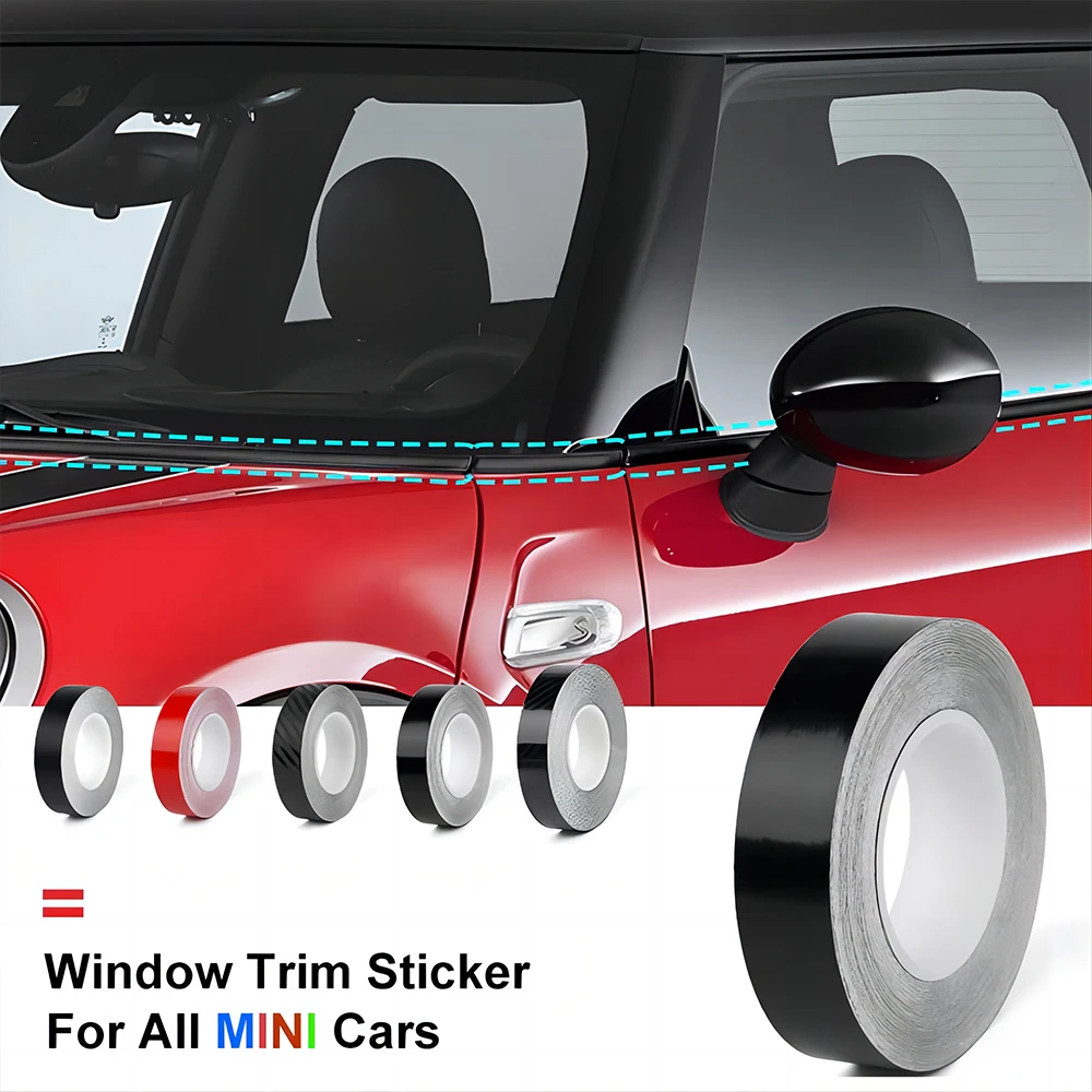 Car Window Trim Door Waist Line Adesivo Fai Da Te Per Mini Cooper R55 R56 R60 R61 F54 F56 F60 Black Line Decoration Accessori Auto